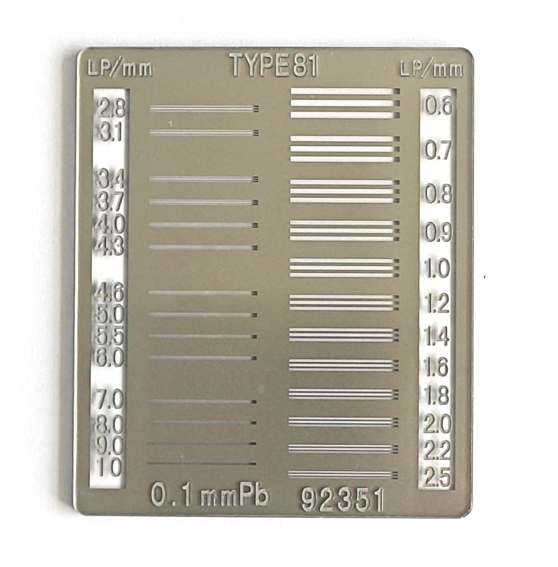 TYPE 81 Spatial Resolution Test Card
